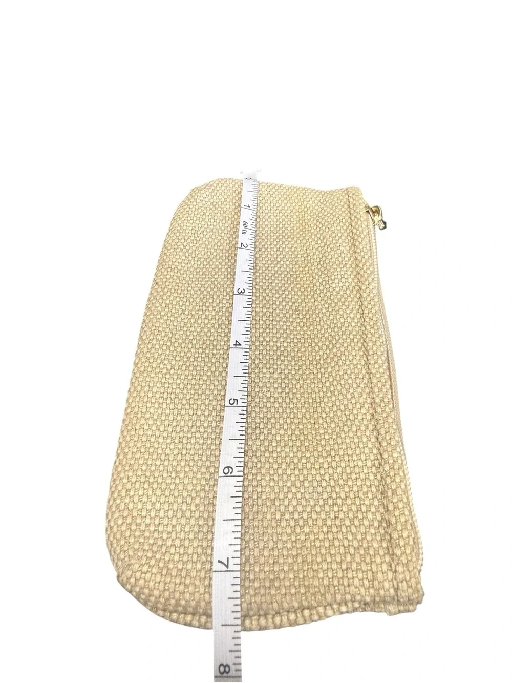 Michael Kors Champagne Metallic Textured Wristlet Clutch